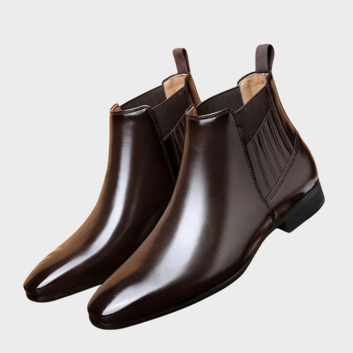 Cajetan | Herren Chelsea Ankle Boot Dunkelbraun - Dark Brown - Image 8