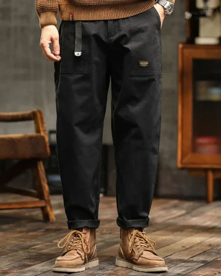 Rex | Herren-Cargohose, lockere Passform, Vintage-Waschung