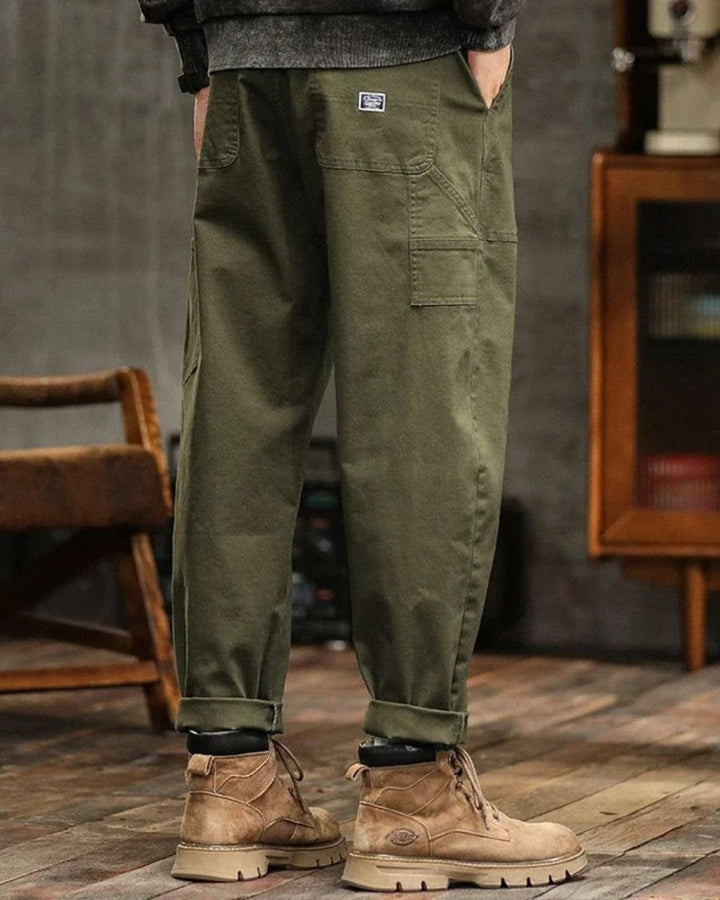 Rex | Herren-Cargohose, lockere Passform, Vintage-Waschung