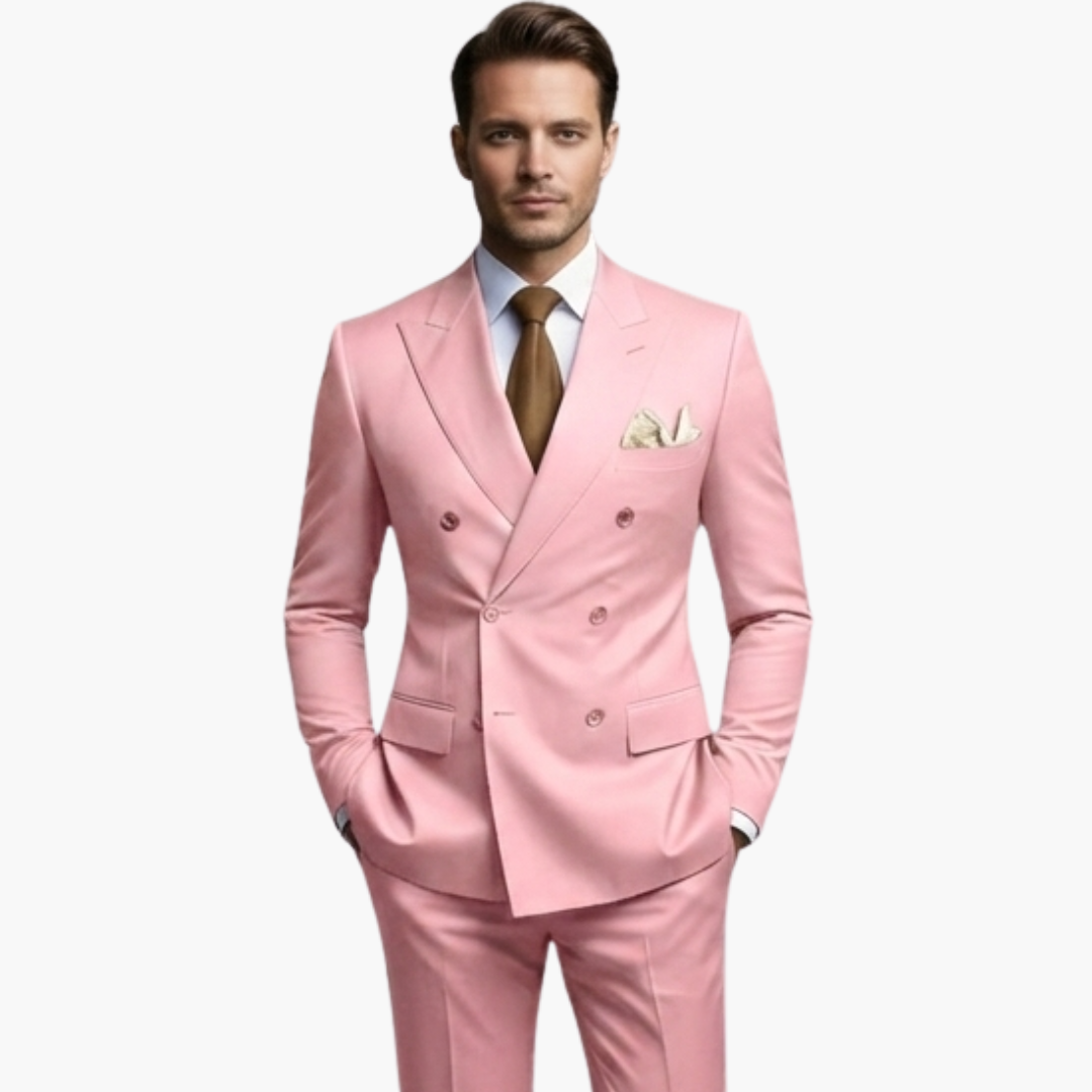 Casper | Herren Zweireiher Business Anzug - Black - Image 10