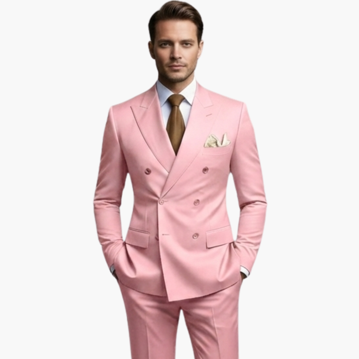 Casper | Herren Zweireiher Business Anzug - Black - Image 10