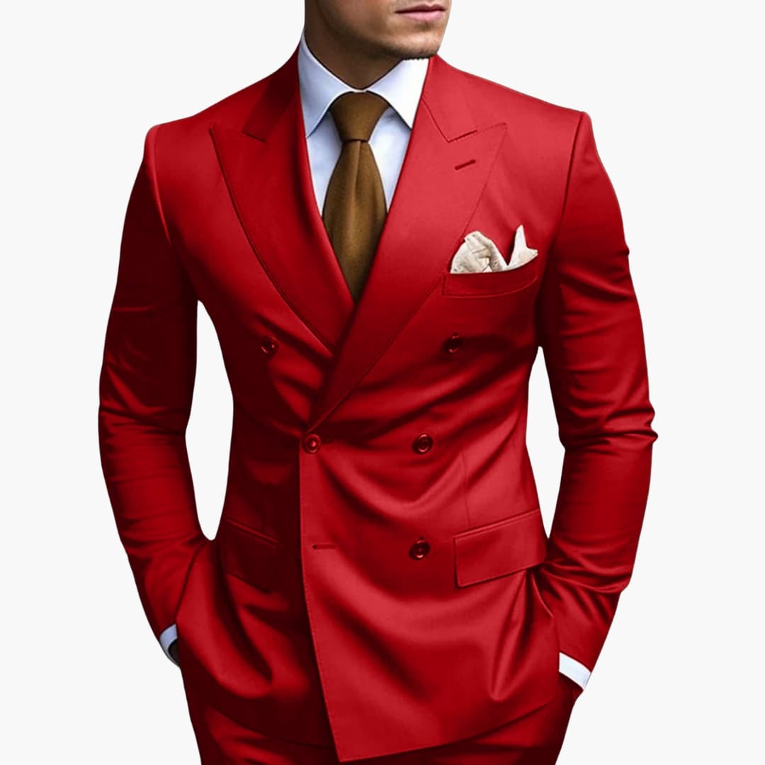 Casper | Herren Zweireiher Business Anzug - Black - Image 13