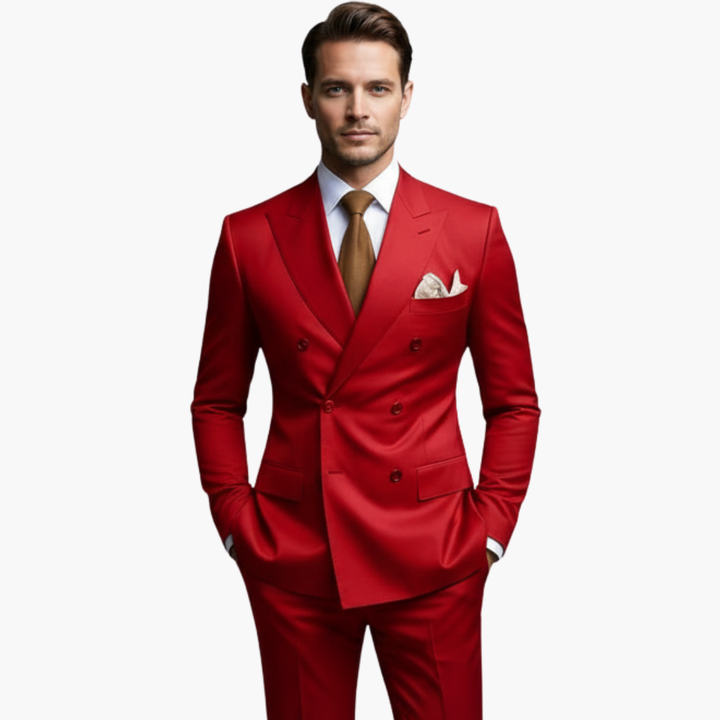 Casper | Herren Zweireiher Business Anzug - Black - Image 14