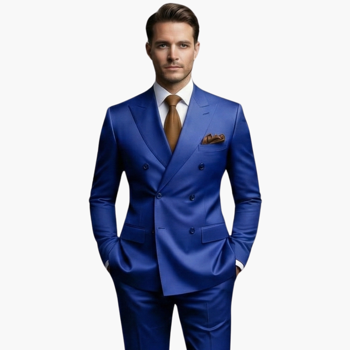 Casper | Herren Zweireiher Business Anzug - Black - Image 16
