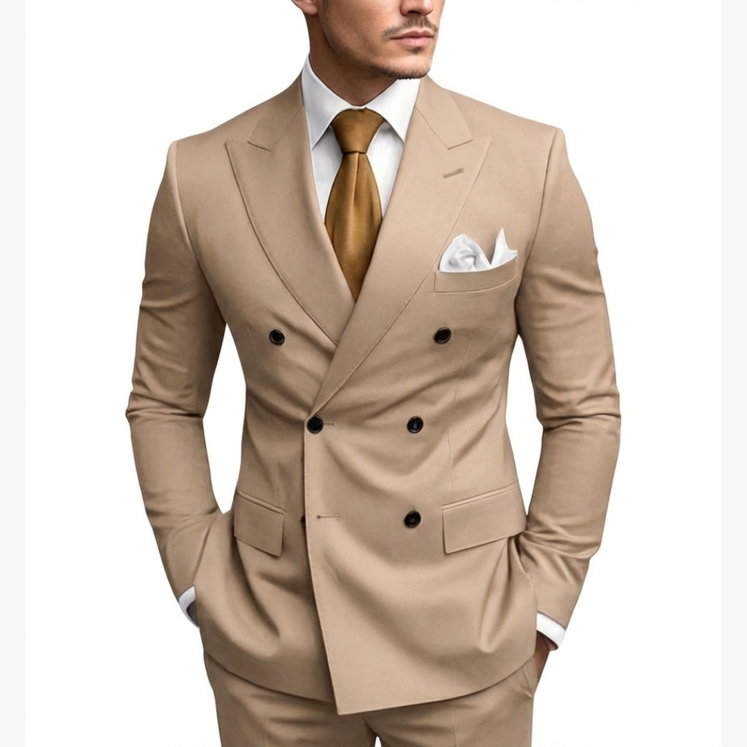 Casper | Herren Zweireiher Business Anzug - Black - Image 19