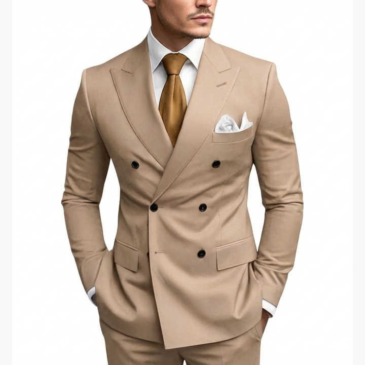 Casper | Herren Zweireiher Business Anzug - Black - Image 19