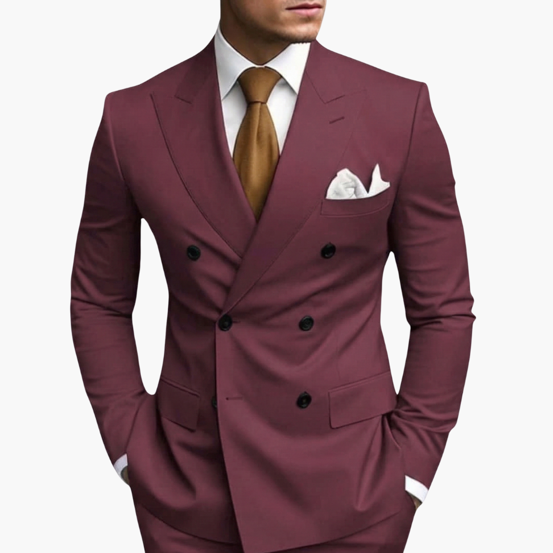 Casper | Herren Zweireiher Business Anzug - Black - Image 22