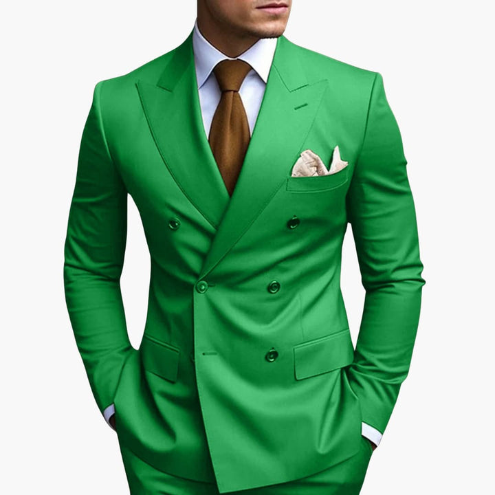 Casper | Herren Zweireiher Business Anzug - Black - Image 7