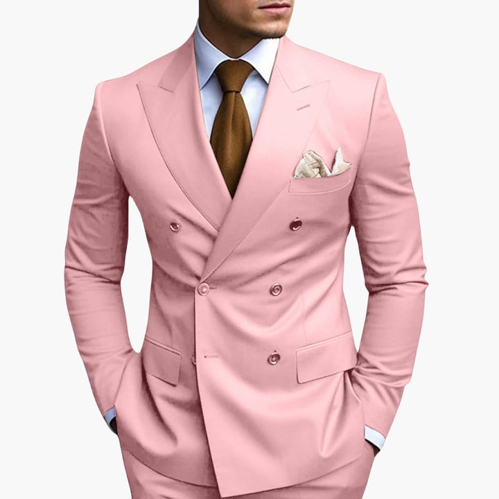 Casper | Herren Zweireiher Business Anzug - Black - Image 9