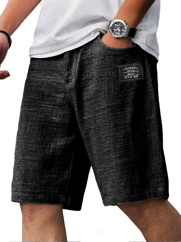 Caspian | Herren Freizeitshorts Relaxed Fit Kurze Hose - Dark Grey - Image 1