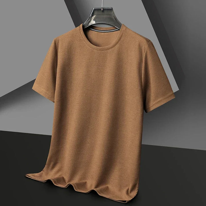 Caspian | Herren Rundhals Kurzarm T-Shirt - Brown - Image 1