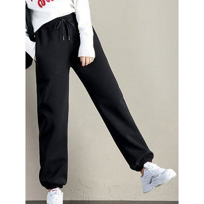 Sylvara | Damen Gefütterte Jogginghose High-Waist