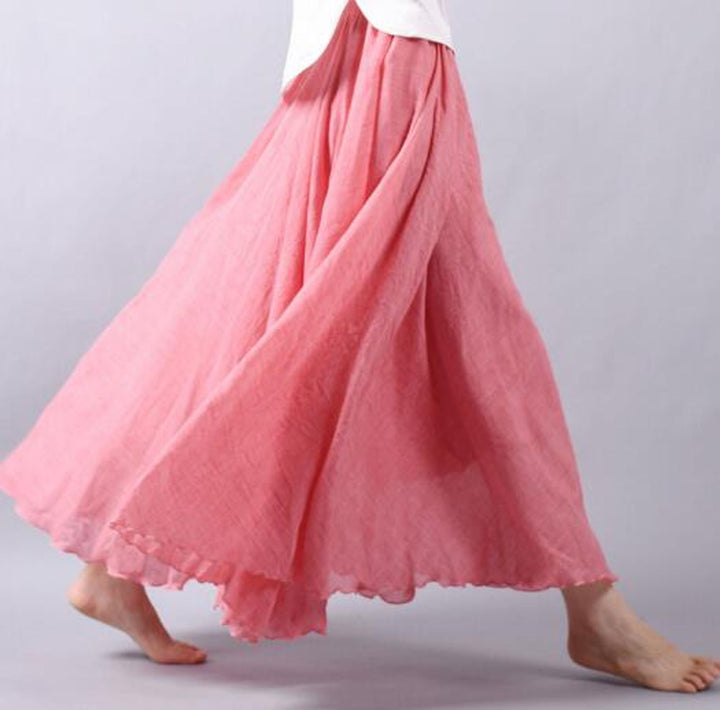 Bella | Damen rock Maxi Fließend Elastischer Bund Sommer