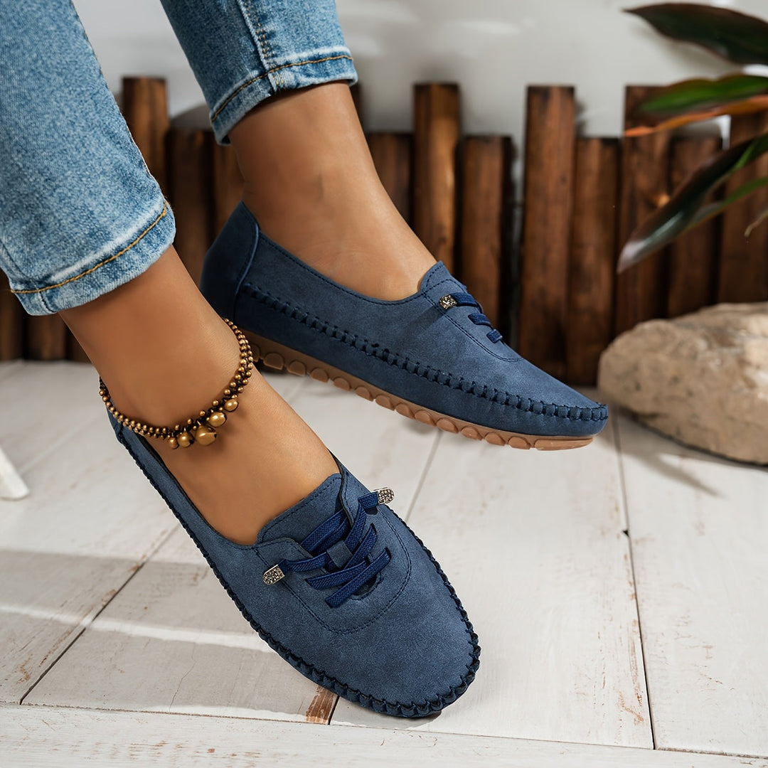Cordania | Damen Komfort Schnür Loafer - Pink - Image 10