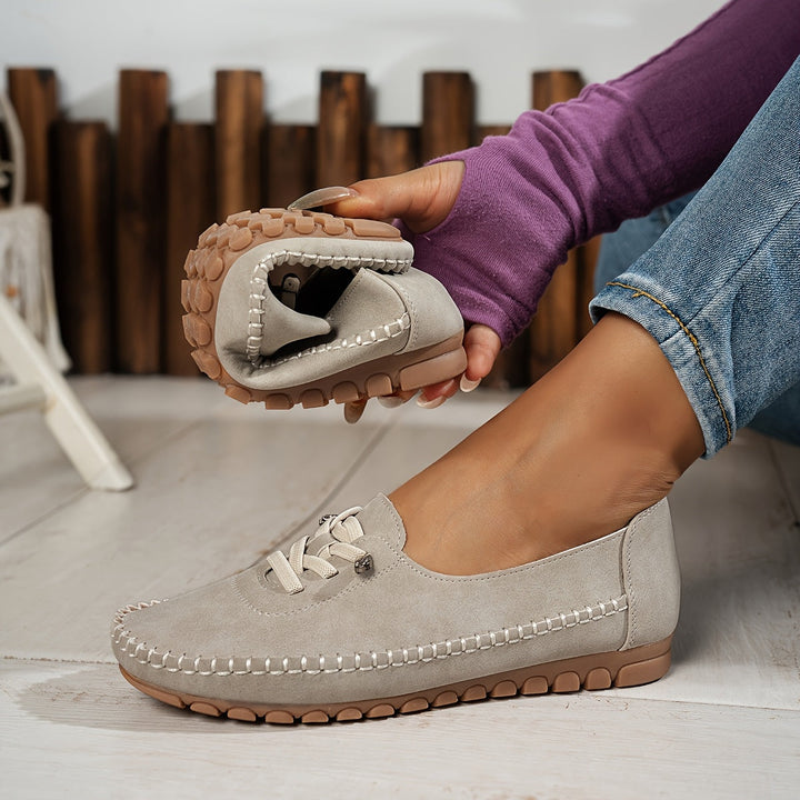 Cordania | Damen Komfort Schnür Loafer - Pink - Image 15