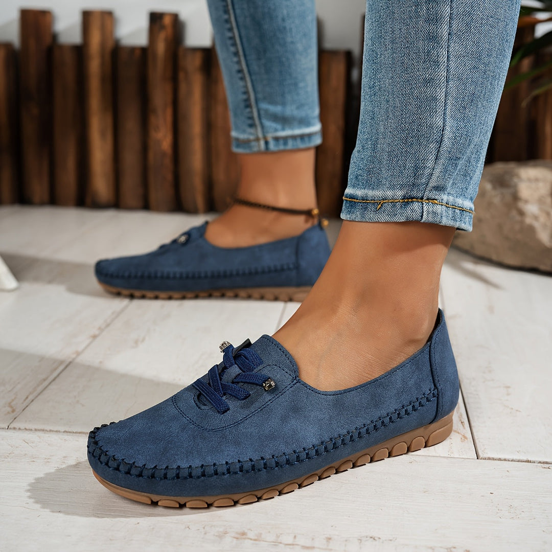 Cordania | Damen Komfort Schnür Loafer - Pink - Image 16