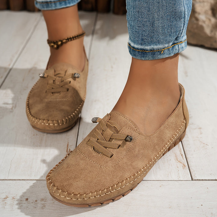 Cordania | Damen Komfort Schnür Loafer - Pink - Image 3