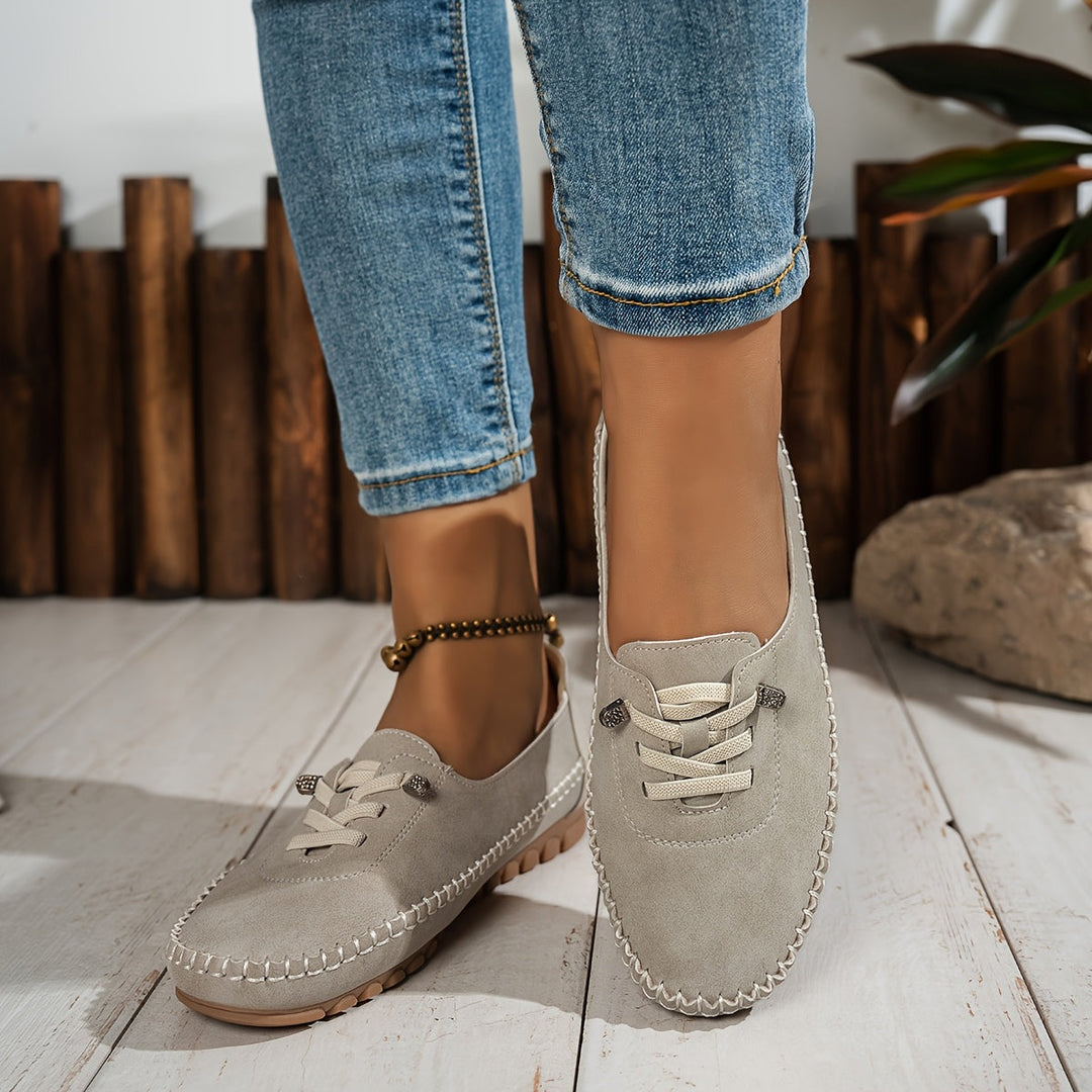 Cordania | Damen Komfort Schnür Loafer - Pink - Image 8