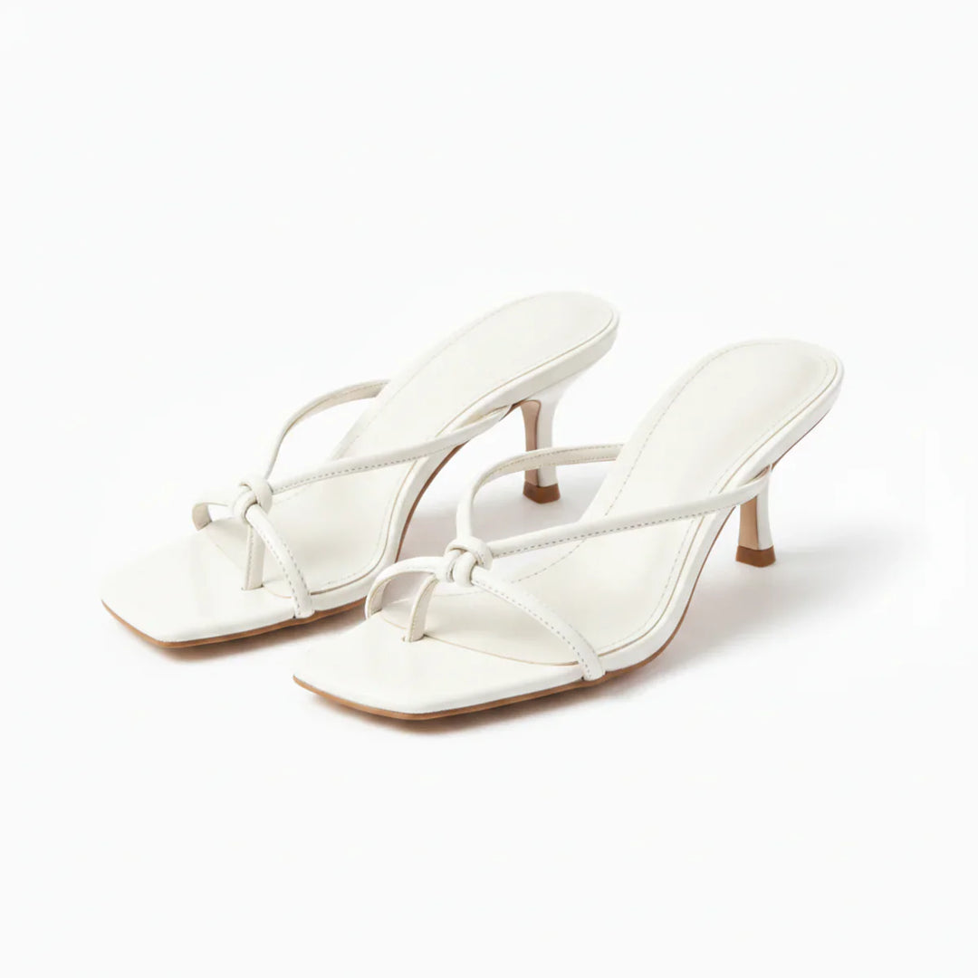 Cordiana | Damen Riemchensandaletten mit Blockabsatz - White - Image 2