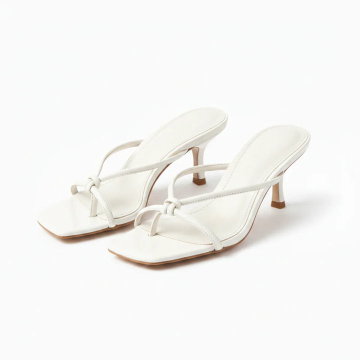 Cordiana | Damen Riemchensandaletten mit Blockabsatz - White - Image 2