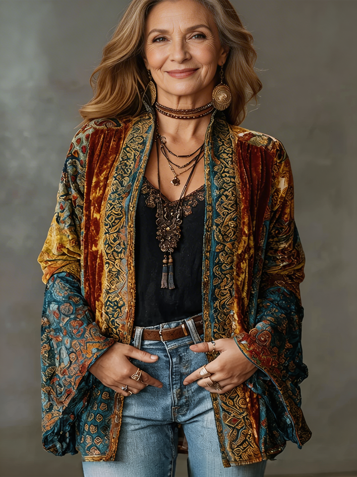 Cordula | Damen Boho Kimono Jacke - Image 1