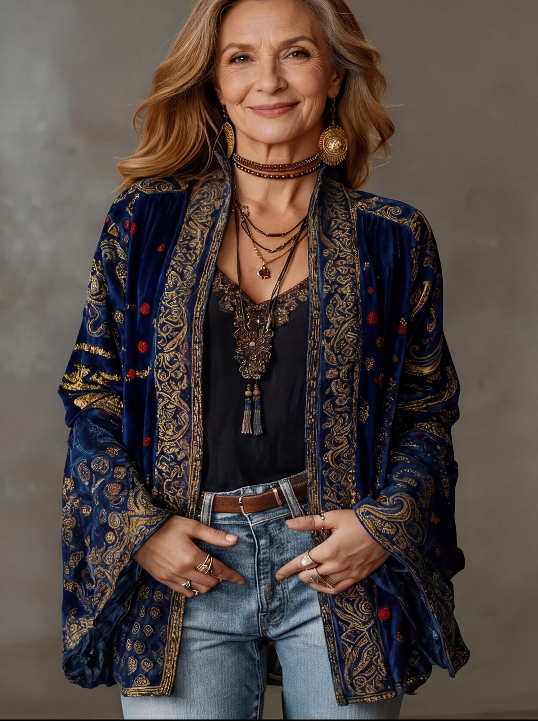 Cordula | Damen Boho Kimono Jacke - Image 3