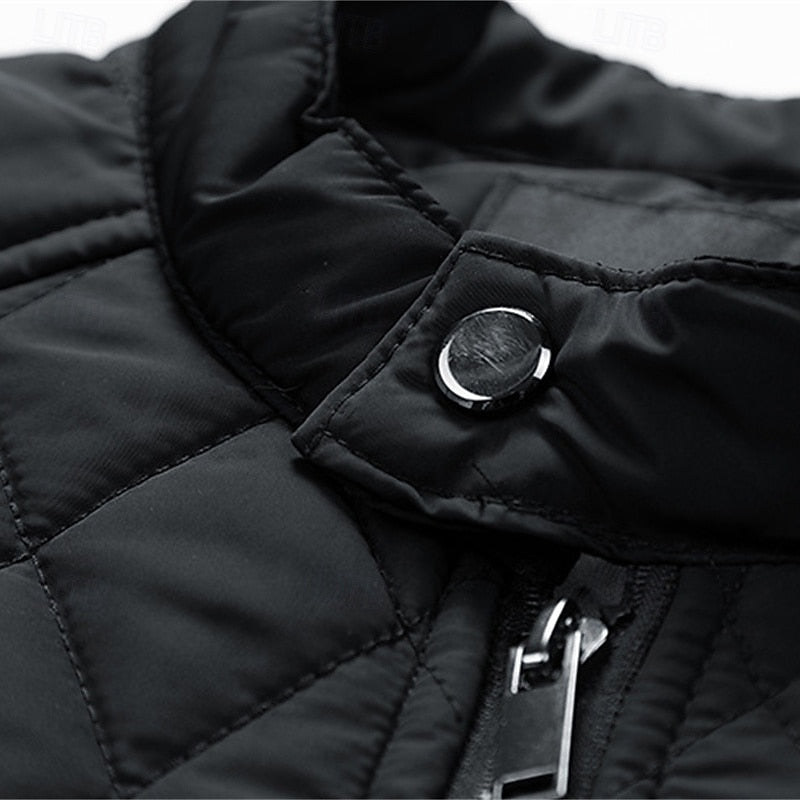 Corvald | Herren Steppjacke mit Stehkragen - Black - Image 10