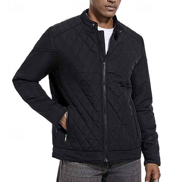 Corvald | Herren Steppjacke mit Stehkragen - Black - Image 4