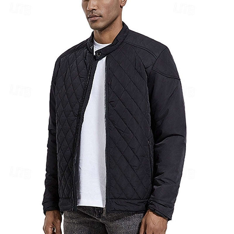Corvald | Herren Steppjacke mit Stehkragen - Black - Image 5