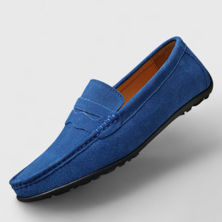 Corvath | Herren Wildleder Slipper Blau - Royal Blue - Image 3