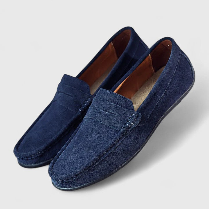 Corvath | Herren Wildleder Slipper Blau - Royal Blue - Image 7