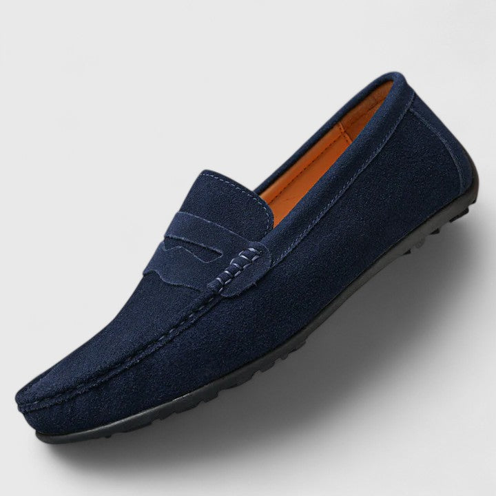 Corvath | Herren Wildleder Slipper Blau - Royal Blue - Image 9