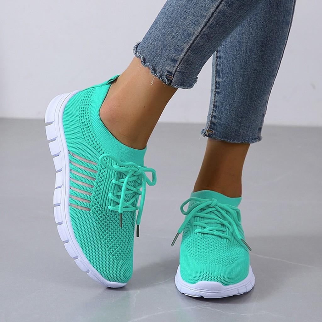 Kira | Damen Strick Sneaker Leichte Laufschuhe Freizeitschuhe