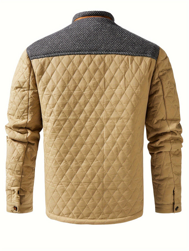 Wendelin | Herren Steppjacke mit Stehkragen - Olive Green - Image 14