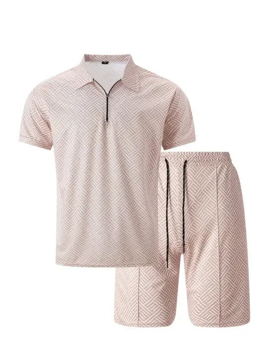 Carl | Herren Polo Set Kurzarm Shirt und Short Sommer Set