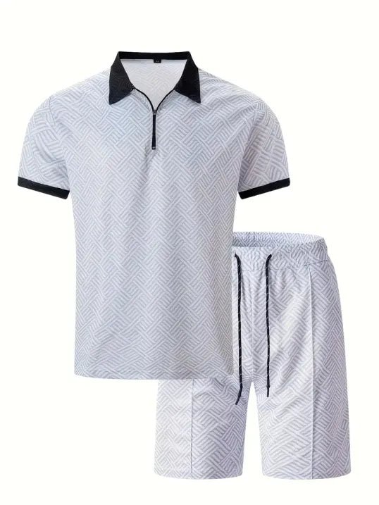 Carl | Herren Polo Set Kurzarm Shirt und Short Sommer Set