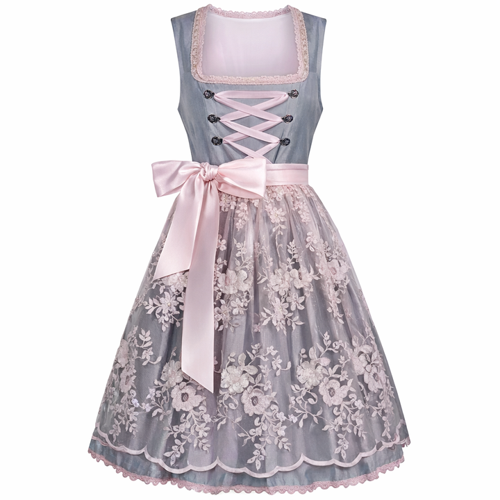 Lieselotte | Damen Dirndl Oktoberfest Kleid mit Schürze - Black - Image 2