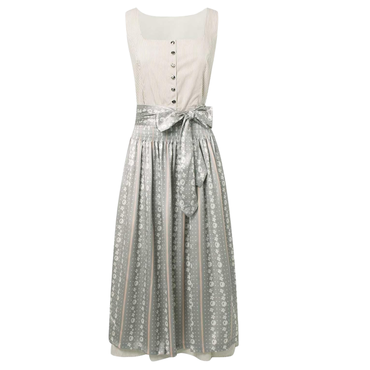 Lieselotte | Damen Dirndl Oktoberfest Set mit Schürze - Grey - Image 1