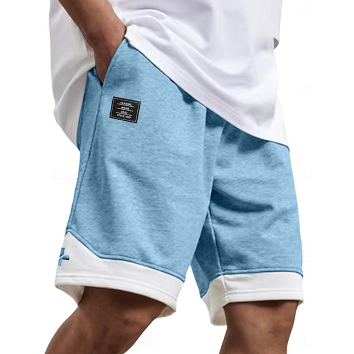 Dario | Herren Sweatshorts Relaxed Fit mit Kordelzug - Light Grey - Image 3