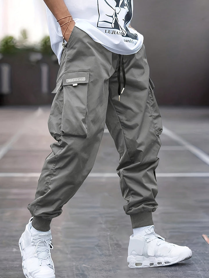 Daxton | Herren Cargo Jogger Hose mit Cargotaschen - Black - Image 2