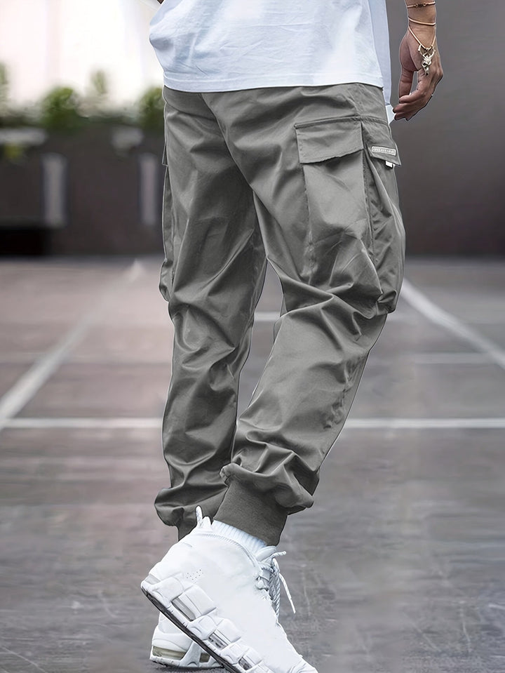 Daxton | Herren Cargo Jogger Hose mit Cargotaschen - Black - Image 3