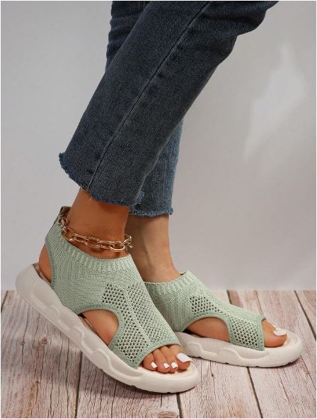 Dasera | Damen-Plateausandalen mit Klettverschluss