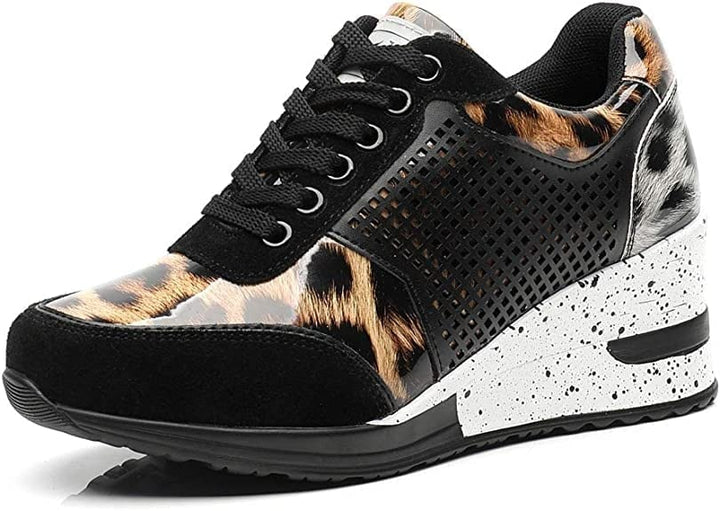 Kidda | Damen Sneaker Keilabsatz Schnürung Komfort Alltag