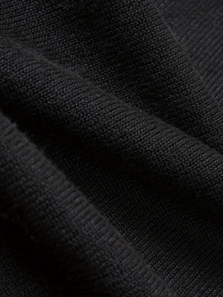 Grimwald | Herren Strickpullover Polokragen Reißverschluss - Black - Image 9
