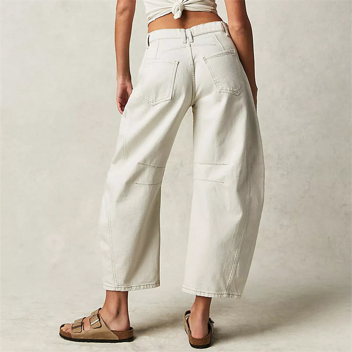 Fessa | Damen Barrel Jeans Low Waist Wide Leg