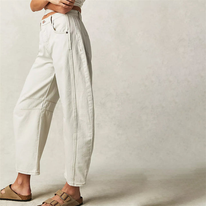 Fessa | Damen Barrel Jeans Low Waist Wide Leg
