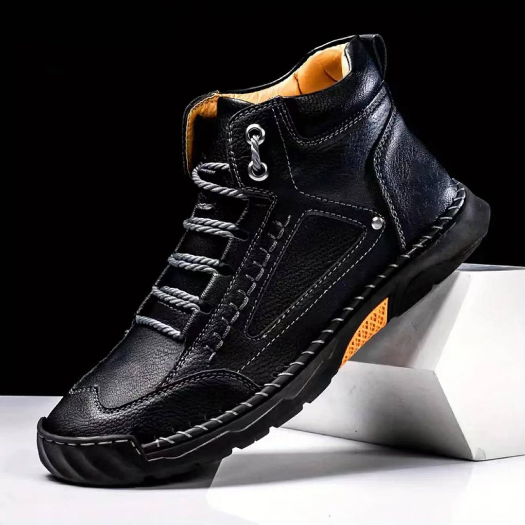 Ranger | Herren Outdoor Stiefel Leder, Schnür-Boots mit Profilsohle