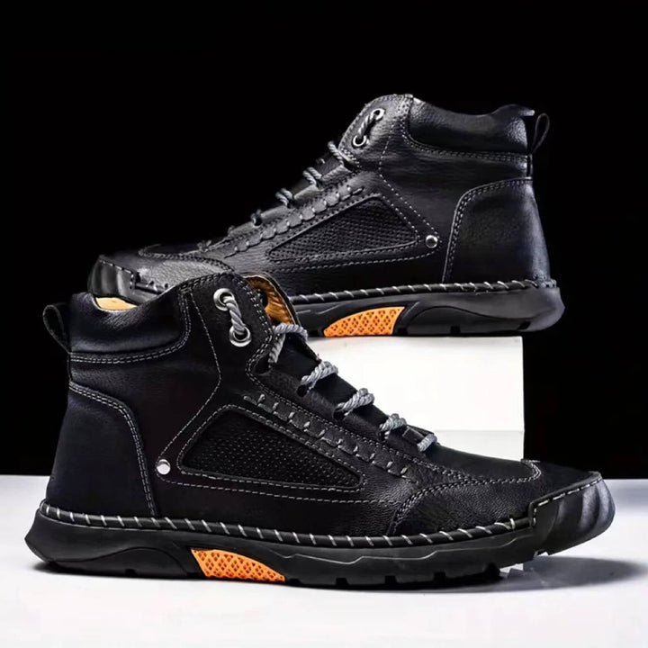 Ranger | Herren Outdoor Stiefel Leder, Schnür-Boots mit Profilsohle