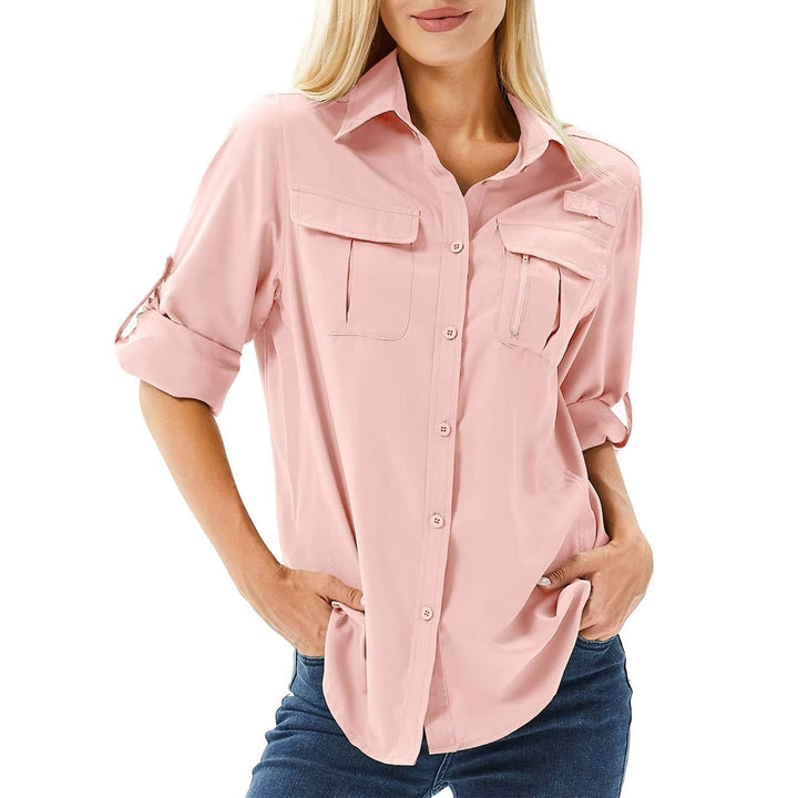 Sierra | Damen Outdoor Hemd mit UV-Schutz, Safari Shirt Langarm
