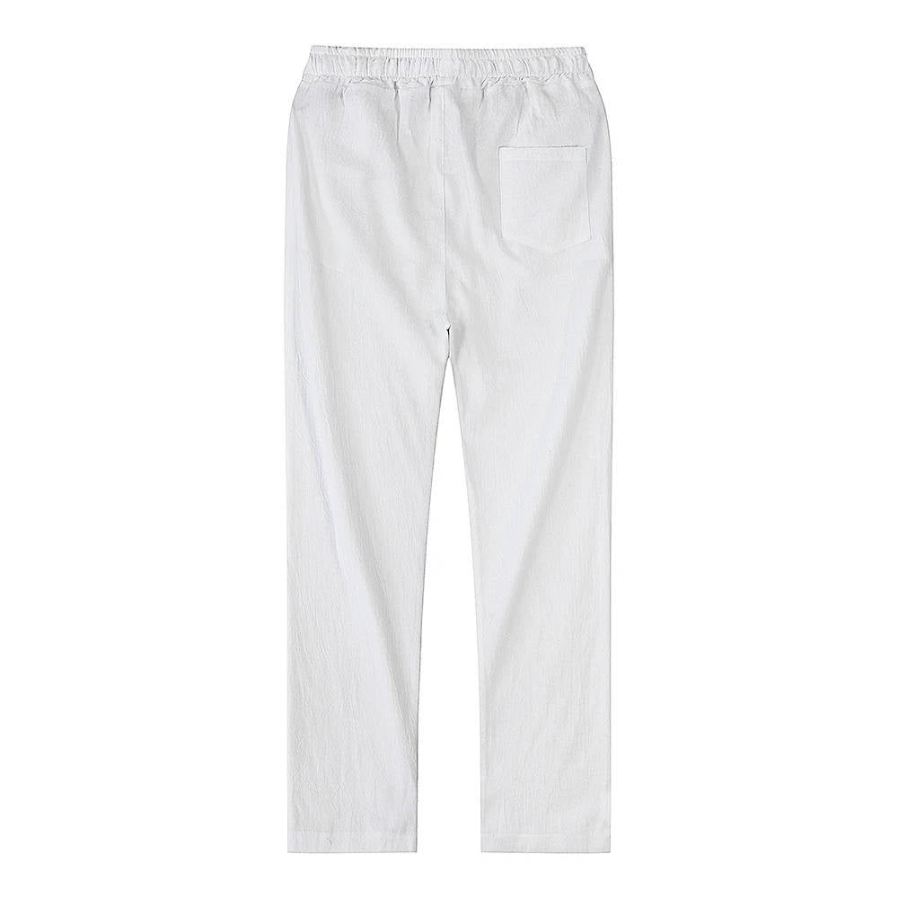 Pablo | Herren hose leicht, gerade Sommerhose mit Kordelzug